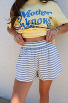 Lounge Shorts - Gray Stripe