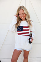Classic American Flag Sweater