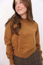 Essential Knit Pullover Sweater - Chestnut