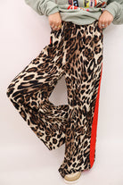 Bold Leopard Wide Leg Pants