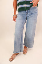 Vervet High Rise Crop Denim Jeans
