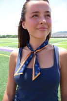 Neck Scarf - Navy Paisley
