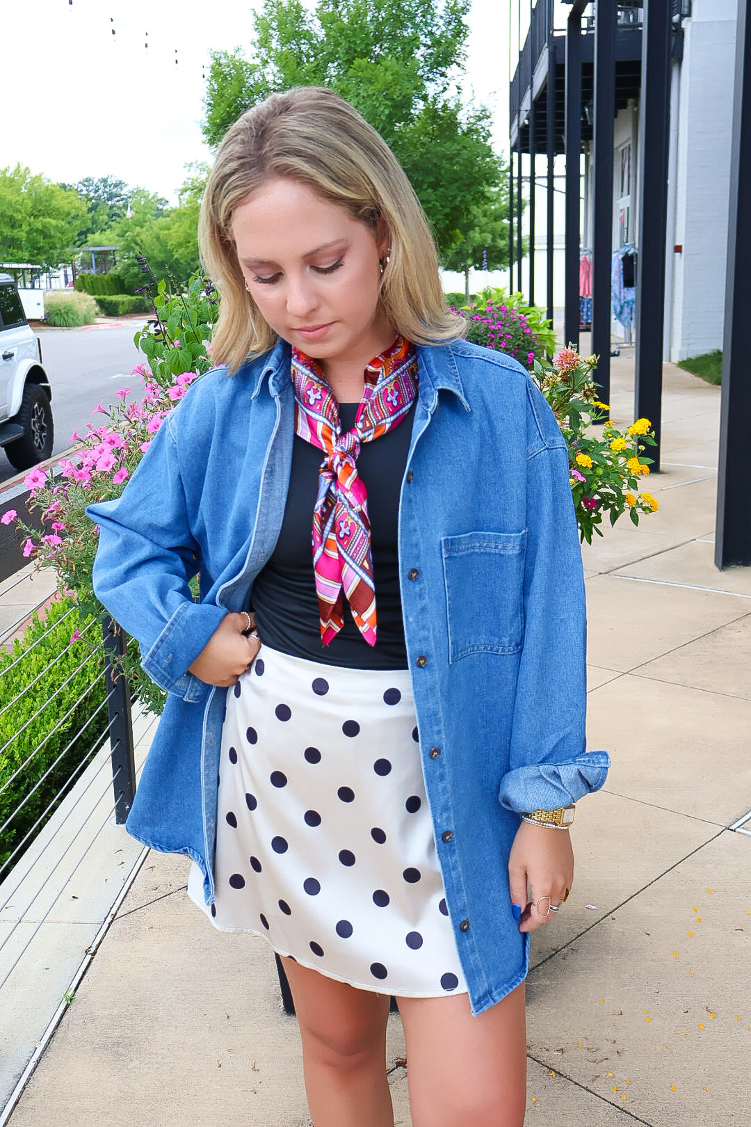 Blue Denim Shirt Jacket