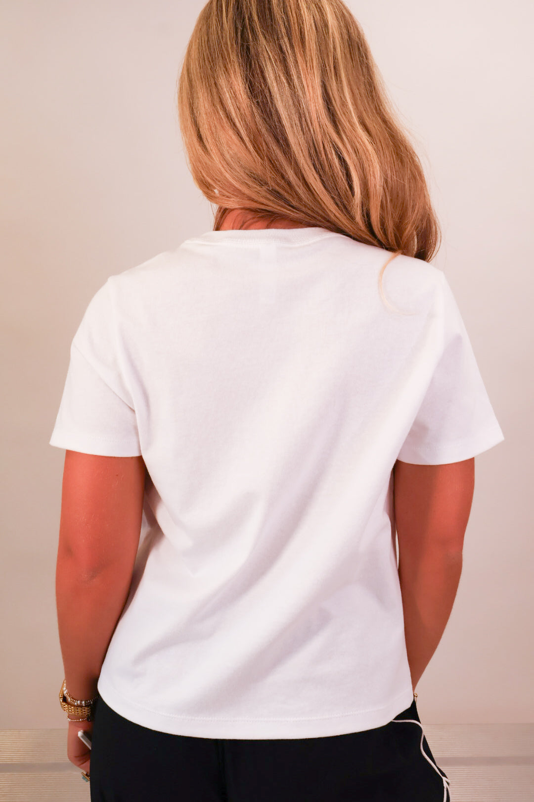 White Alabama Crimson Tide vintage elephant A crop tee — view 6