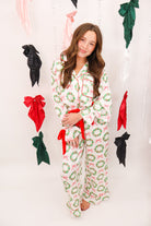 Holly Jolly Christmas Satin Pajama Set