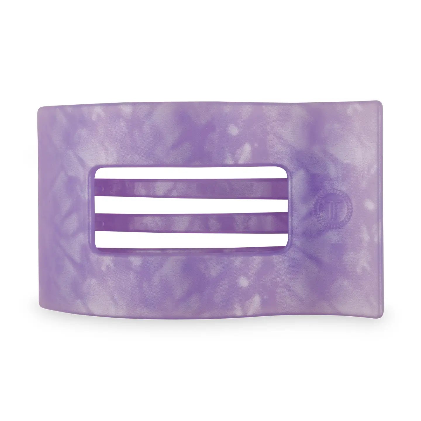 TELETIES Medium Flat Rectangle Hair Clip - Lavender Mist