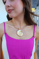 Sundial Shell Choker Necklace