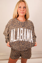 Leopard print Alabama pullover and shorts set — view 6