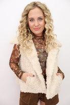 Cream Sherpa Vest