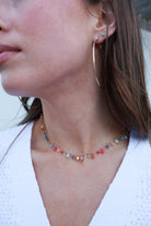 Color Pop Beaded Charm Necklace
