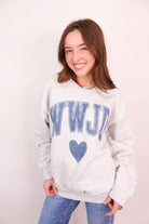 WWJD Heart Graphic Pullover