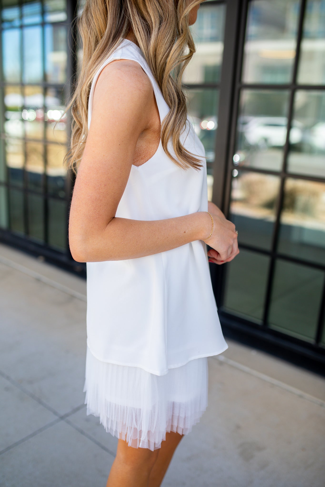 White Tulle Dress, Free Shipping on Orders $100+