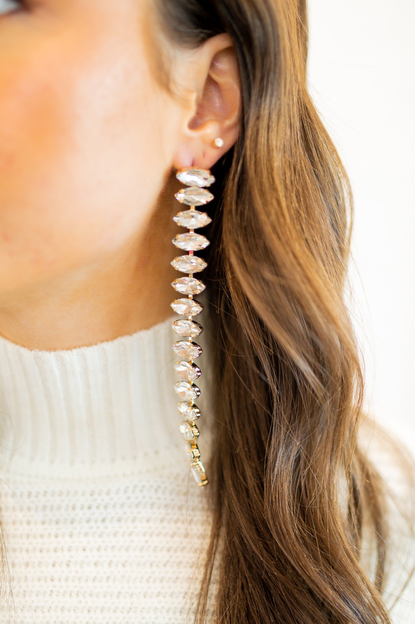 Women Earrings, Plum Blossom Shape Shiny Rhinestone Symmetric Drop Earrings  Elegant Flower Earrings Unique Jewelry Gift for Women and Girls -  Walmart.com